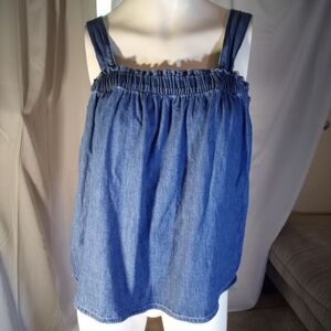 GAP Blue Denim Tank Top